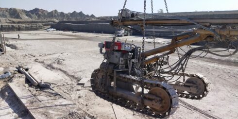 Drilling & Anchoring at Basol Dam - GEOENGINEERS